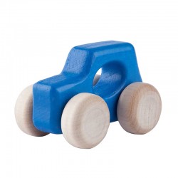 Masinuta Mini-UK Lobito, lemn de fag, albastru